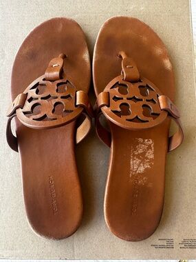 Tory Burch Miller Brown Sandals Size: 8